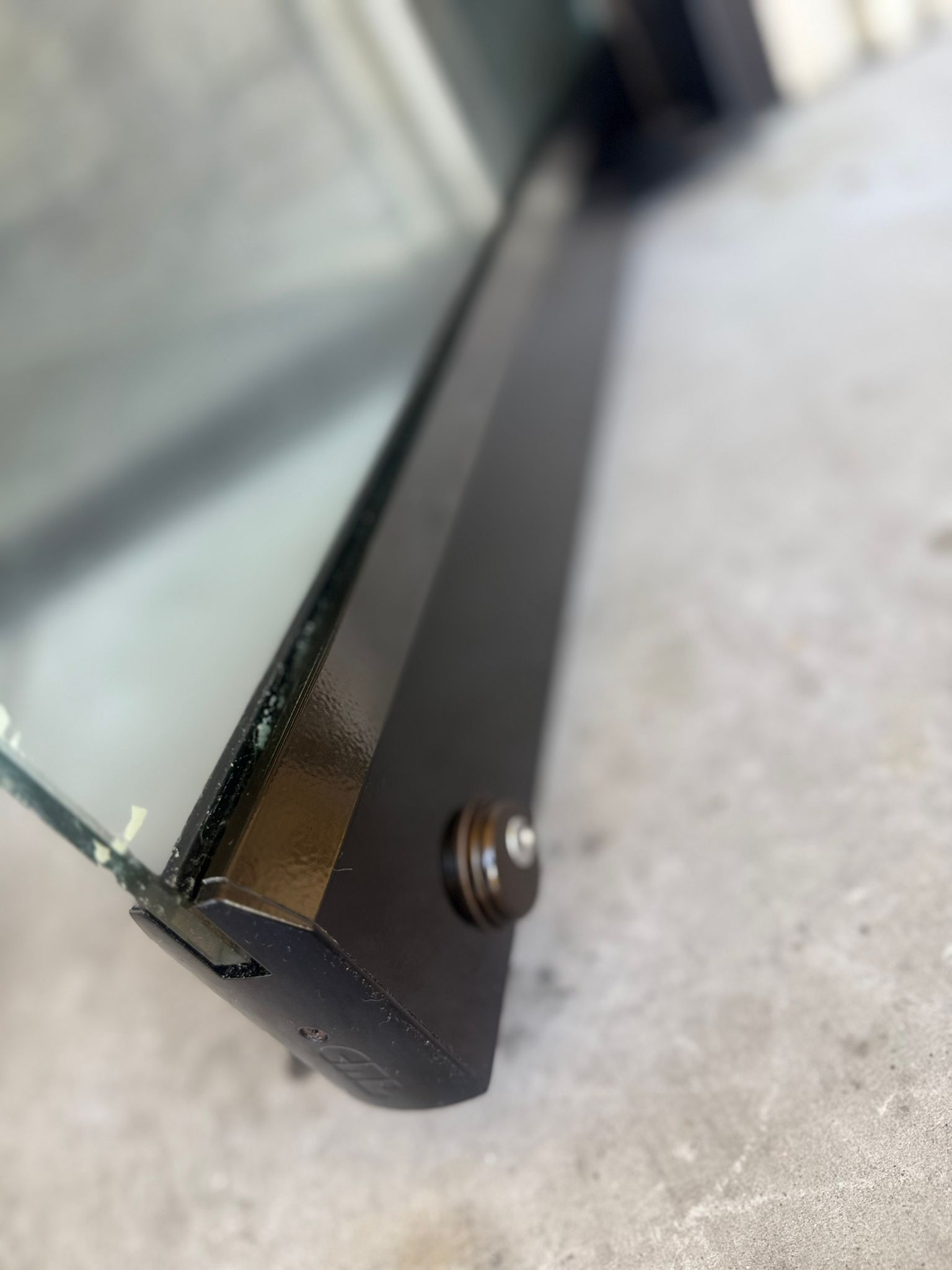 Keywise Locksmith commercial glass door lock detail serviced in Orange County, CA